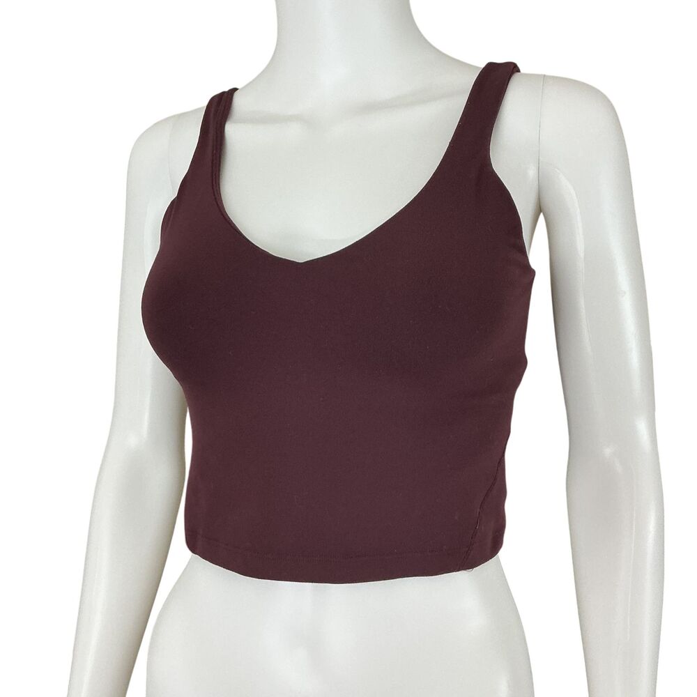 Lululemon Align Tank Top Light Support, A/B Cup Size 6 Garnet Burgundy Yoga Nulu